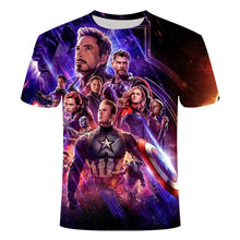 Load image into Gallery viewer, 2019 New design t shirt men/women marvel Avengers Endgame 3D print t-shirts MAN Short sleeve Harajuku style tshirt tops US SIZE