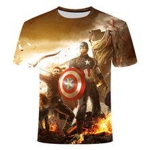 Load image into Gallery viewer, 2019New design t shirt men/women marvel Avengers Endgame 3D print t-shirts MAN Short sleeve Harajuku style tshirt tops Asia SIZE