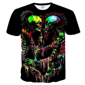 New fashion 3D printing t-shirt Super villain Joker pattern design t shirt DC Comics characters tshirt summer style tees tops