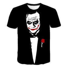 Load image into Gallery viewer, Customized DC Comic X Task Force Suicide Squad Clown Leto Suicide Team 3D Digital Patterns Printed T-shirt Short Sleeves for Men
