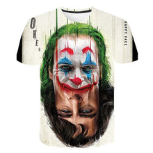 Load image into Gallery viewer, Customized DC Comic X Task Force Suicide Squad Clown Leto Suicide Team 3D Digital Patterns Printed T-shirt Short Sleeves for Men