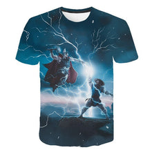 Load image into Gallery viewer, 2019 new 3D Super Hero Avengers Thor The Dark World Loki 3D Print T-shirt Top Tees Print Tshirt Short Sleeve O-Neck T shirt