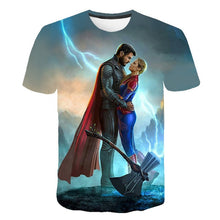 Load image into Gallery viewer, 2019 new 3D Super Hero Avengers Thor The Dark World Loki 3D Print T-shirt Top Tees Print Tshirt Short Sleeve O-Neck T shirt