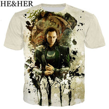 Load image into Gallery viewer, Thor The Dark World Loki funny t shirt men/women 3D printed t-shirts Short sleeve Harajuku style tshirt streetwear tops