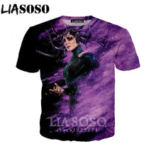 Load image into Gallery viewer, LIASOSO Summer New Men Women Sweatshirt 3D Print Movie Thor Loki T Shirt Fashion Short Sleeve Top Round Nneck Pullover B092-06