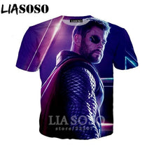 Load image into Gallery viewer, LIASOSO Summer New Men Women Sweatshirt 3D Print Movie Thor Loki T Shirt Fashion Short Sleeve Top Round Nneck Pullover B092-06