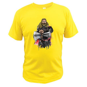 Thor T shirt Hammer Cool Superhero Tshirt 100% Cotton Fashionable Comics Avengers T-shirt EU Size