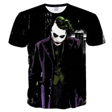 Load image into Gallery viewer, 2018 tshirt men 3D Joker Men T shirts Printed Movie T-shirts Summer Short Sleeve Batman Round Neck Tops Joker Casual Tees