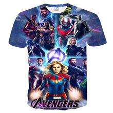 Load image into Gallery viewer, 2019 NEW Marvel Avengers 4 final t shirt 3d printing superhero America T shirt Cosplay T shirt men new summer fashion t shirt