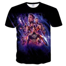 Load image into Gallery viewer, 2019 NEW Marvel Avengers 4 final t shirt 3d printing superhero America T shirt Cosplay T shirt men new summer fashion t shirt