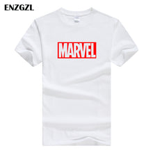 Load image into Gallery viewer, ENZGZL clothes summer T Shirts Mens MARVEL 100% COTTON Short sleeve Tshirt Tight Male T-shirt Round Neck XS S M L XL streetwear