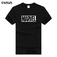 Load image into Gallery viewer, ENZGZL clothes summer T Shirts Mens MARVEL 100% COTTON Short sleeve Tshirt Tight Male T-shirt Round Neck XS S M L XL streetwear