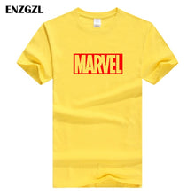 Load image into Gallery viewer, ENZGZL clothes summer T Shirts Mens MARVEL 100% COTTON Short sleeve Tshirt Tight Male T-shirt Round Neck XS S M L XL streetwear