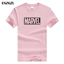 Load image into Gallery viewer, ENZGZL clothes summer T Shirts Mens MARVEL 100% COTTON Short sleeve Tshirt Tight Male T-shirt Round Neck XS S M L XL streetwear