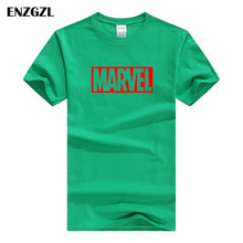 Load image into Gallery viewer, ENZGZL clothes summer T Shirts Mens MARVEL 100% COTTON Short sleeve Tshirt Tight Male T-shirt Round Neck XS S M L XL streetwear