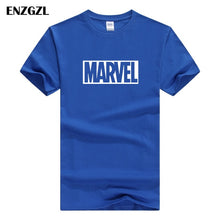 Load image into Gallery viewer, ENZGZL clothes summer T Shirts Mens MARVEL 100% COTTON Short sleeve Tshirt Tight Male T-shirt Round Neck XS S M L XL streetwear