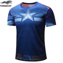 Load image into Gallery viewer, Free shipping 2019 t-shirt Superman/Batman/spider man/captain America /Hulk/Iron Man / t shirt men fitness shirts men t shirts