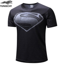 Load image into Gallery viewer, Free shipping 2019 t-shirt Superman/Batman/spider man/captain America /Hulk/Iron Man / t shirt men fitness shirts men t shirts