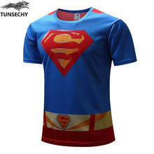 Load image into Gallery viewer, Free shipping 2019 t-shirt Superman/Batman/spider man/captain America /Hulk/Iron Man / t shirt men fitness shirts men t shirts