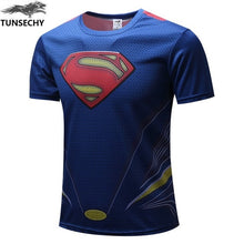 Load image into Gallery viewer, Free shipping 2019 t-shirt Superman/Batman/spider man/captain America /Hulk/Iron Man / t shirt men fitness shirts men t shirts