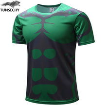 Load image into Gallery viewer, Free shipping 2019 t-shirt Superman/Batman/spider man/captain America /Hulk/Iron Man / t shirt men fitness shirts men t shirts