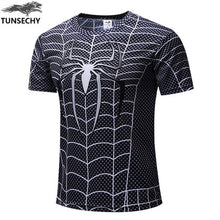 Load image into Gallery viewer, Free shipping 2019 t-shirt Superman/Batman/spider man/captain America /Hulk/Iron Man / t shirt men fitness shirts men t shirts
